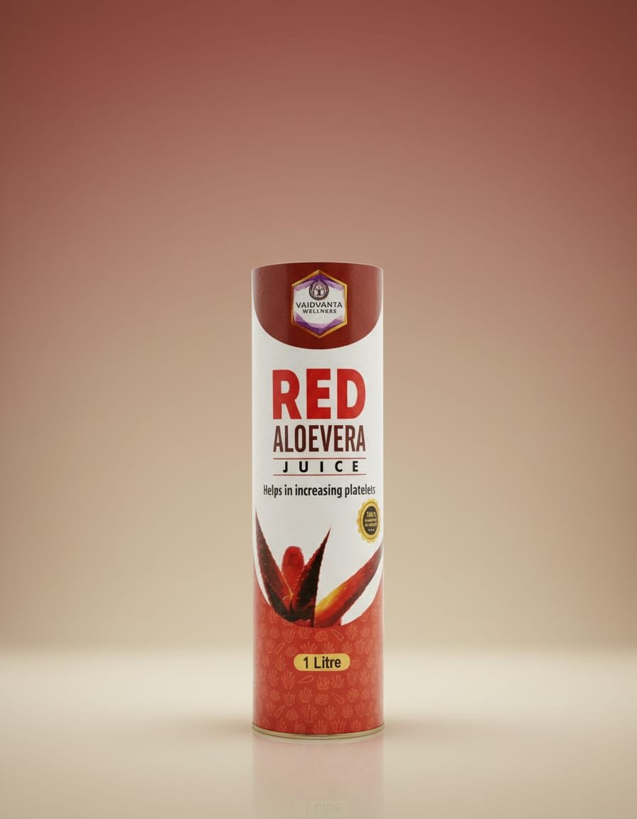 HBA Red Aloevera Juice – 1000ml | Rare Superfood Juice for Platelet Support & Immune Defense